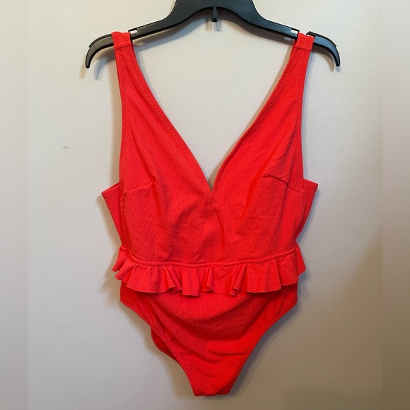 Jessica Simpson One Piece Ruffle Waist Swimsuit - Picture 3 of 8